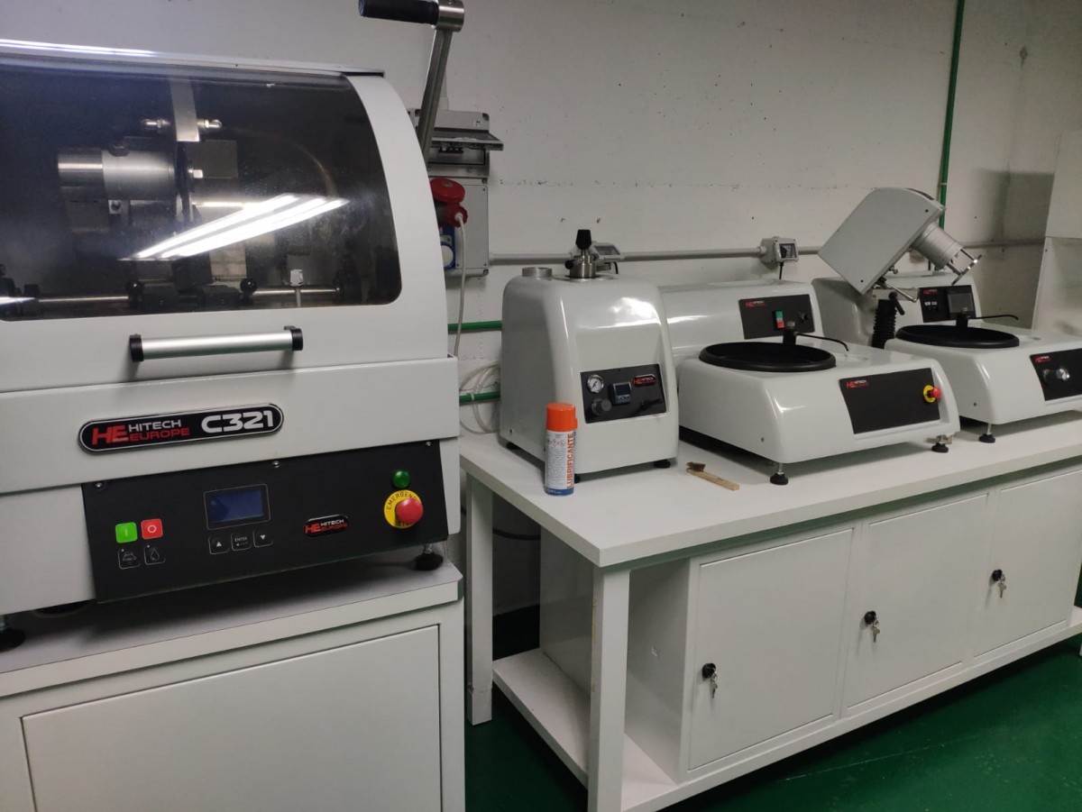 Laboratorio certificato INAIL per Repliche Metallografiche