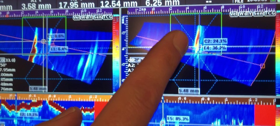 Controllo ultrasonoro Phased Array - TOFD