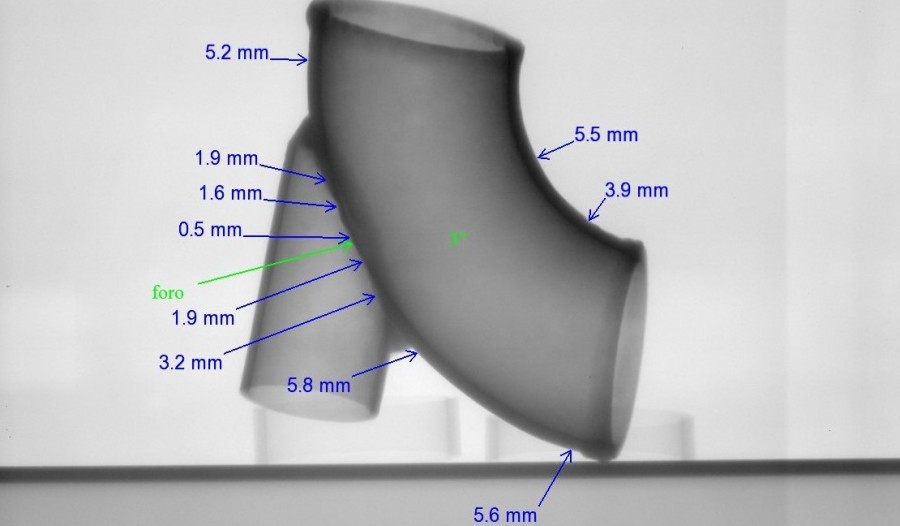 Verifica dello spessore di tubazioni con la tecnica Computer radiography (CR)
